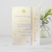 Bar Mitzvah/peerl/goud Kaart (Staand voorkant)