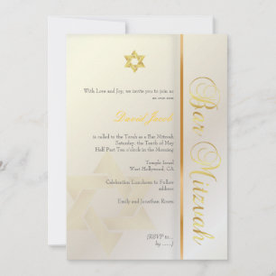 Bar Mitzvah/peerl/goud Kaart