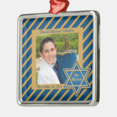 Bar Mitzvah Photo Keepomwille Metal Ornament (Links)