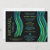 Bar Mitzvah Prayer Shawl Bright Neon Green Kaart (Voorkant)