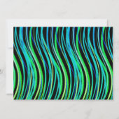 Bar Mitzvah Prayer Shawl Bright Neon Green Kaart (Achterkant)