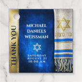Bar Mitzvah Prayer Shawl Gift Label (Voorkant)