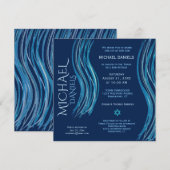 Bar Mitzvah Prayer Shawl Uitnodiging (Voorkant / Achterkant)