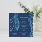 Bar Mitzvah Prayer Shawl Uitnodiging (Staand voorkant)