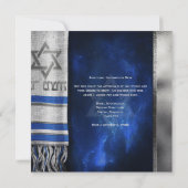 Bar Mitzvah Prayer Shawl Uitnodiging (Achterkant)