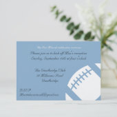 Bar Mitzvah Reception Card - Football Informatiekaartje (Staand voorkant)
