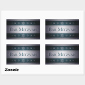 Bar Mitzvah Rechthoekige Sticker (Vel)