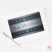 Bar Mitzvah Rechthoekige Sticker (Envelop)
