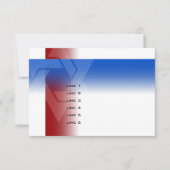 Bar Mitzvah Red en Blue op elke kleur Kaart (Voorkant)