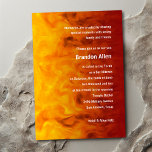 Bar Mitzvah Red en Sinaasappel Kaart<br><div class="desc">Bar Mitzvah en Bat Mitzvah uitnodigingen die door Umua worden ontworpen. Gedrukt en verzonden door Zazzle of zijn partners.</div>