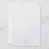 Bar Mitzvah Red Sheen Silver Stars van David Kaart (Achterkant)