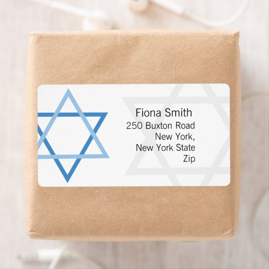 Bar Mitzvah Return Address Labels (Insitu)