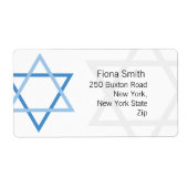 Bar Mitzvah Return Address Labels (Voorkant)