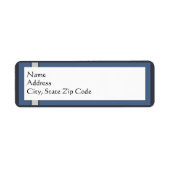 Bar Mitzvah Return Address Labels (Voorkant)