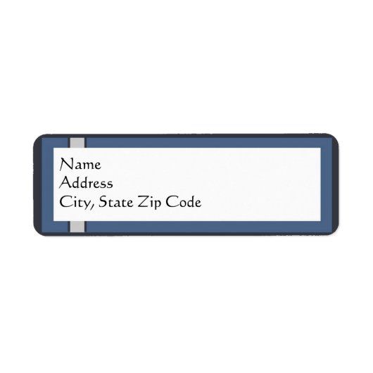 Bar Mitzvah Return Address Labels (Voorkant)