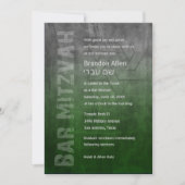 Bar Mitzvah Rugged Fade Green Kaart (Voorkant)