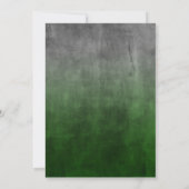 Bar Mitzvah Rugged Fade Green Kaart (Achterkant)