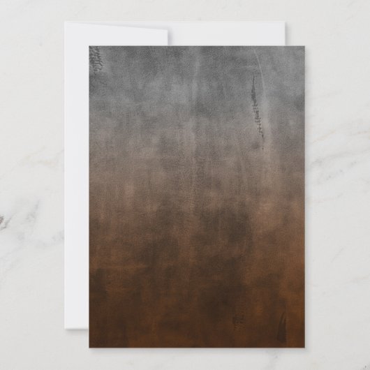 Bar Mitzvah Rugged Fade Rust Kaart (Achterkant)