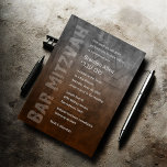 Bar Mitzvah Rugged Fade Rust Kaart<br><div class="desc">Bar Mitzvah Rugged Fade Rust Bar Mitzvah design van Umua. Gedrukt en verzonden door Zazzle of haar partner.</div>