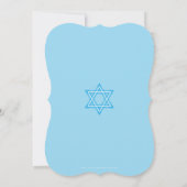 BAR MITZVAH schattige moderne tween ster van david Kaart (Achterkant)