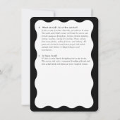 BAR MITZVAH service informatie advies zwart wit Kaart (Achterkant)