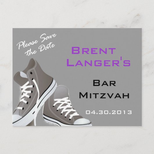 Bar Mitzvah Shoes Briefkaart (Voorkant)