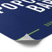 BAR MITZVAH SIGNAGE eenvoudige moderne marinegroen Poster (Hoek)