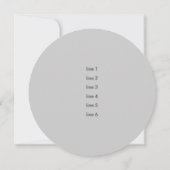 Bar Mitzvah Silver en Red Voetbal Kaart (Achterkant)