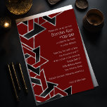 Bar Mitzvah Silver Red Star van David Kaart<br><div class="desc">Bar Mitzvah Silver Red Black Star van David Bar Mitzvah en Bat Mitzvah uitnodigingssets ontworpen door Umua. Gedrukt en verzonden door Zazzle of haar partners.</div>