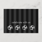 Bar Mitzvah Silver Voetballen Kaart (Voorkant)