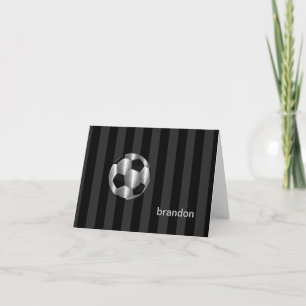 Bar Mitzvah Silver Voetballen Notitiekaartje