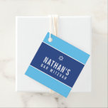 BAR MITZVAH simpel, modern platte ster royal blue Bedankjes Labels<br><div class="desc">door kat massard >> https://linktr.ee/simplysweetpaperie <<<<< Een eenvoudig,  gepersonaliseerd label dat perfect is voor favoriete tags voor uw speciale gebeurtenis.</div>