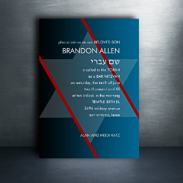Bar Mitzvah Simple Modern U kiest voor kleuren Kaart