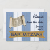 Bar Mitzvah slaat de datum op Save The Date (Voorkant)