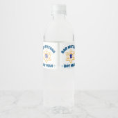 Bar Mitzvah Star David Waterfles Etiket (Achterkant)