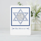 Bar Mitzvah (Star of David Elegance-fotokaart) Kaart (Staand voorkant)