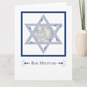 Bar Mitzvah (Star of David Elegance-fotokaart) Kaart