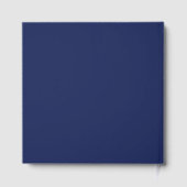 Bar mitzvah Star van David blue, elk kleurenmonogr Gastenboek (Achterkant)