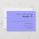 Bar Mitzvah Star van David Damask RSVP-kaart RSVP Kaartje (Achterkant)