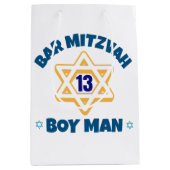 Bar Mitzvah Star van David Medium Cadeauzakje (Voorkant)