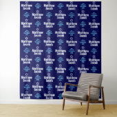 Bar Mitzvah Step en Repeat Feest Achtergrond Wandkleed (In situ)