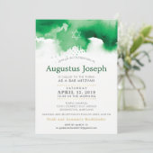 BAR MITZVAH ster moderne kelly groene waterverf GU Kaart (Staand voorkant)