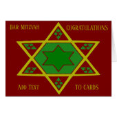 Bar Mitzvah, ster van David Card (Voorkant Horizontaal)