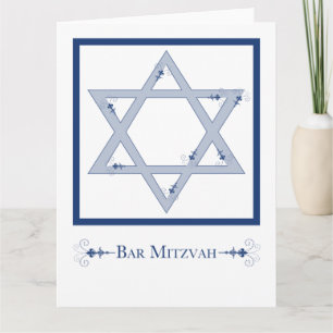 bar mitzvah ( ster van david elegance ) kaart