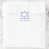 bar mitzvah ( ster van david elegance ) vierkante sticker (Tas)