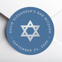 Bar Mitzvah Ster van David Klassiek Blauw Nepzilve
