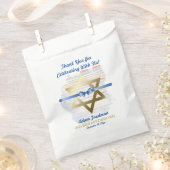 Bar Mitzvah ster van David Ribbon Bedankzakje (Geknipt)