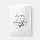 Bar Mitzvah ster van David Ribbon Bedankzakje (Voorkant)