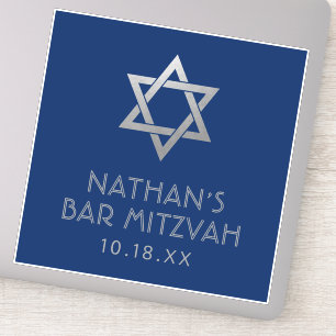 Bar Mitzvah Sticker voor Decor of Favors