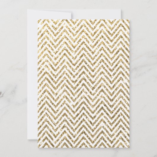 BAR MITZVAH stoere krijtbord gouden glitter uitnod Kaart (Achterkant)